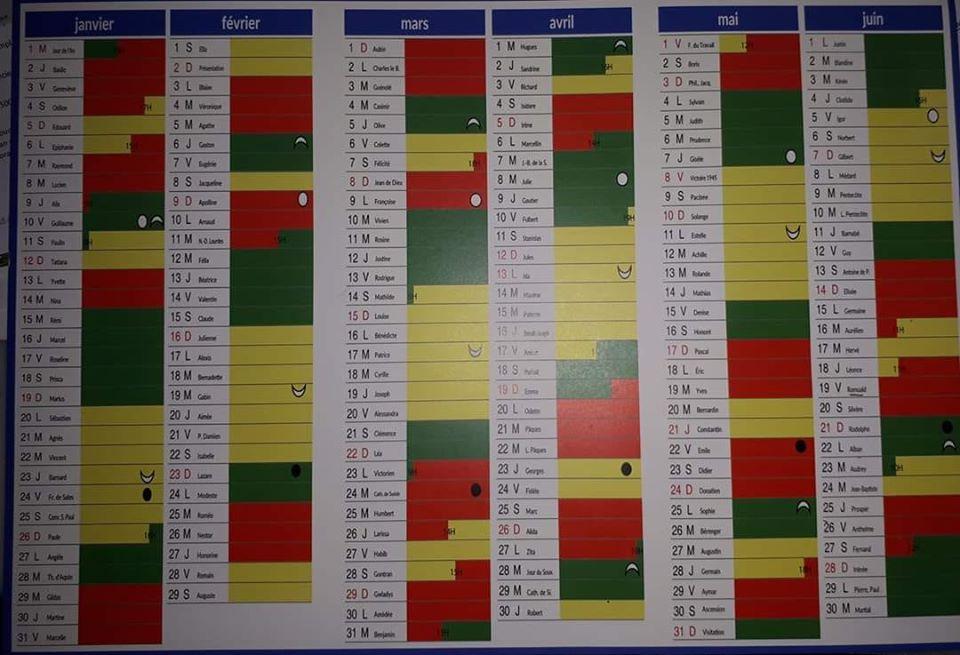 Calendrier Lunaire Sortie Animaux 2023 Calendrier Lunaire Eurodynam 2020 - Sortie Des Troupeaux